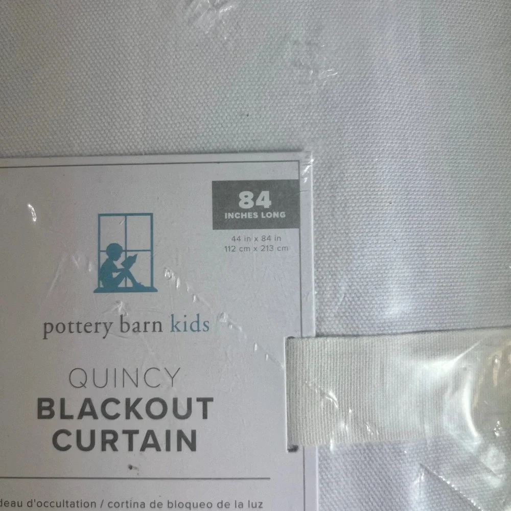 Pottery Barn Kids Quincy BlackOut Curtain 44 x 84